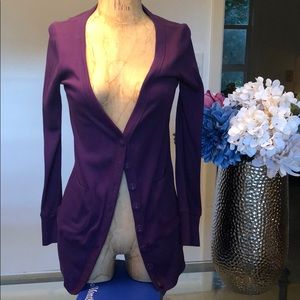 Purple Derek Hart Cardigan